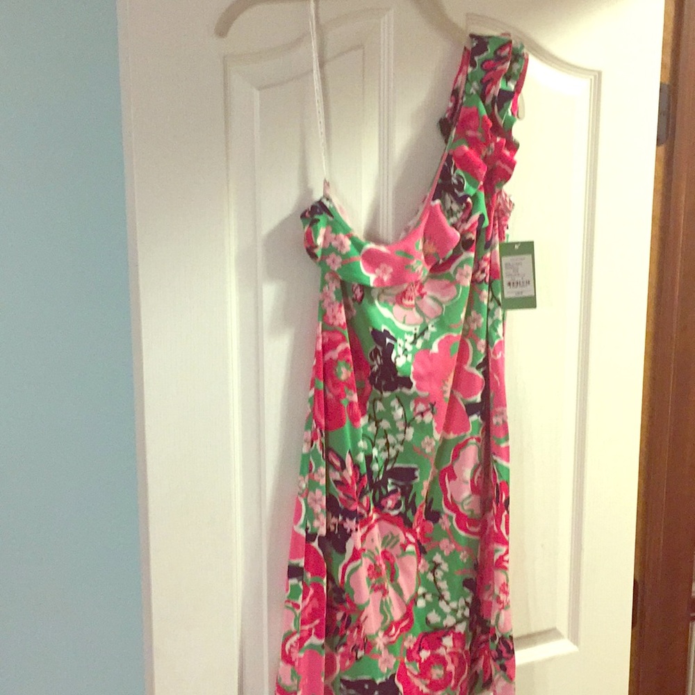 LILY PULITZER - one shoulder printed dress